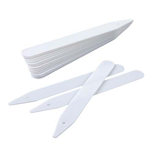 KINGLAKE 100 Pcs 4.7 Inch Thick Plastic Plant Garden Labels Nurser...