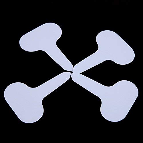 KINGLAKE 100 Pcs White Plastic Plant Labels Waterproof T-Type Plan...