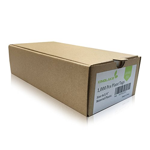 KINGLAKE 1000 Pcs 4 Inch Plant Tags Garden Nursery Labels Plastic ...
