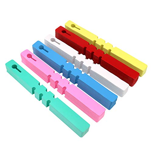 KINGLAKE 300 Pcs 6 Colors Plastic Plant Hanging Tree Tags Nursery ...