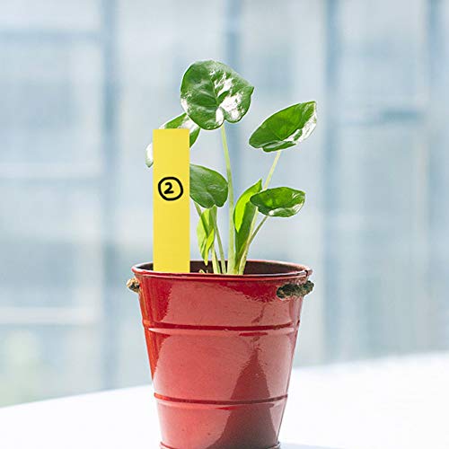 KINGLAKE 500 Pcs 5 Colors 2X10CM Plastic Waterproof Garden Plant T...
