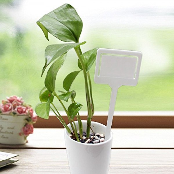 KINGLAKE Thick Plastic Plant Tags Garden Labels Waterproof Nursery...