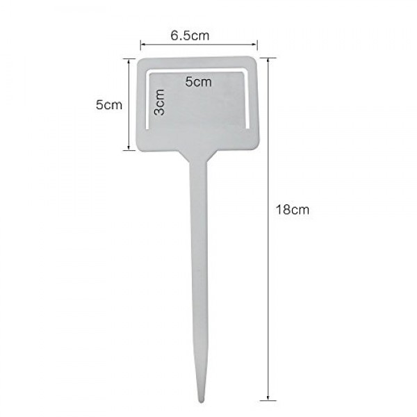 KINGLAKE Thick Plastic Plant Tags Garden Labels Waterproof Nursery...