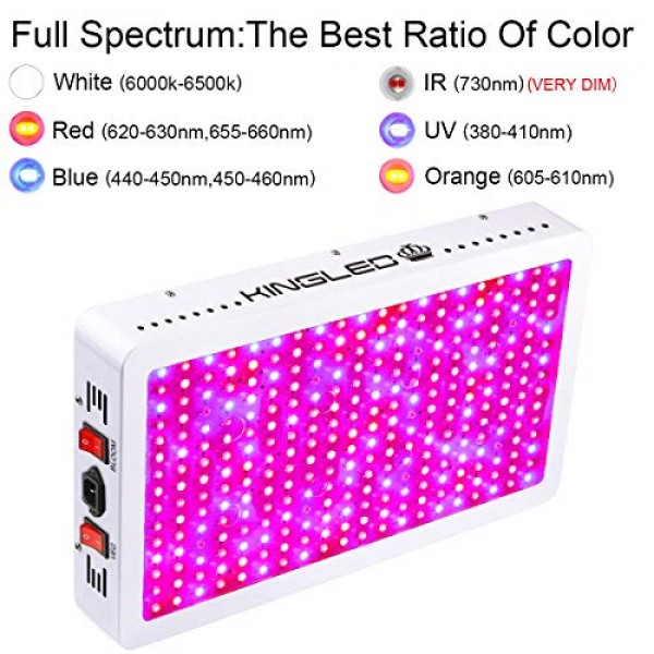 King Plus 3000W LED Grow Light Full Spectrum for Greenhouse and In...