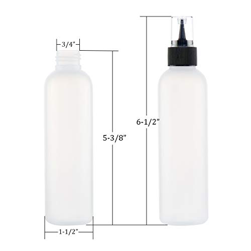 Kingrol 20-Pack Easy Squeeze Writer Bottles, 4 Ounces Soft Applica...