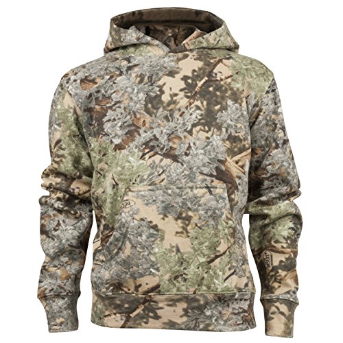 Kings Camo Kids Camo Cotton Hunting Hoodie, Desert Shadow, X-Large