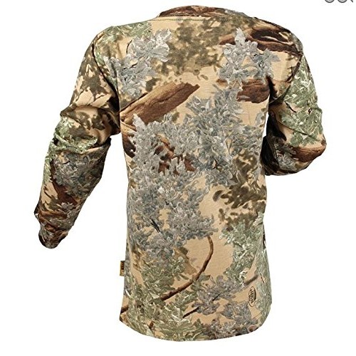 Kings Camo Kids Camo Cotton Long Sleeve Hunting Tee, Desert Shado...