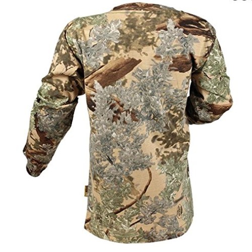 Kings Camo Kids Camo Cotton Long Sleeve Hunting Tee, Desert Shado...