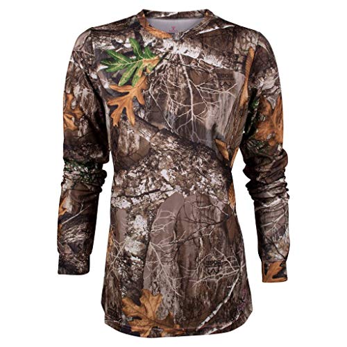 Kings Camo Ladies Hunter Series Long Sleeve Camo Tee, Realtree Ed...