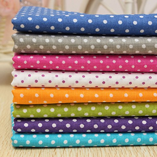 7PCS Cotton Craft Fabric Bundle Patchwork KINGSO 50x50cm Fabric Co...