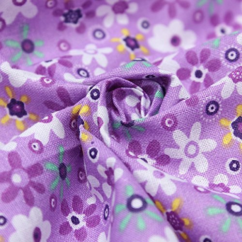 KINGSO 7PCS Cotton Fabric Different Pattern Patchwork Fabric Craft...
