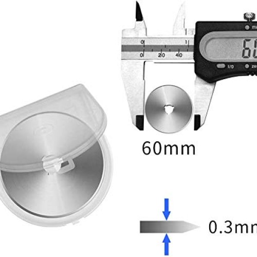 Kingsource SKS-7 Titanium Coated 10 Packs 60mm Pack Rotary Cutter ...