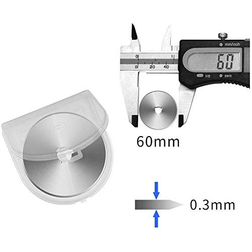Kingsource SKS-7 Titanium Coated 10 Packs 60mm Pack Rotary Cutter ...