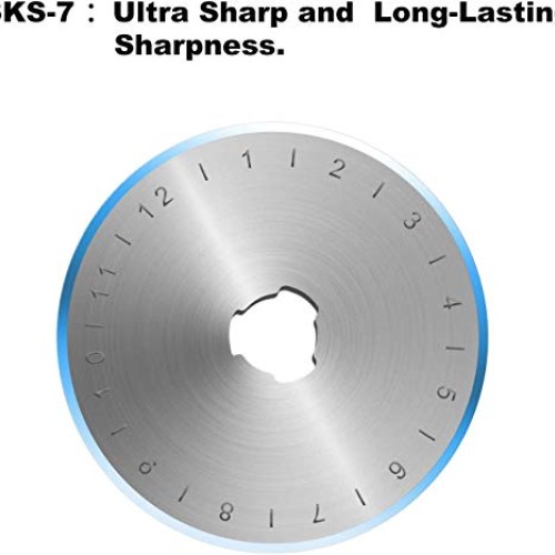 Kingsource SKS-7 Titanium Coated 10 Packs 60mm Pack Rotary Cutter ...