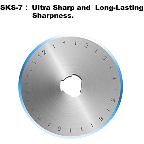 Kingsource SKS-7 Titanium Coated 10 Packs 60mm Pack Rotary Cutter ...