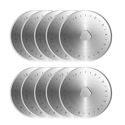Kingsource SKS-7 Titanium Coated 10 Packs 60mm Pack Rotary Cutter ...