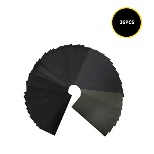 Grits with Sanding Block Sander,9x3.6 Inch Sanding Sheets for Wood...