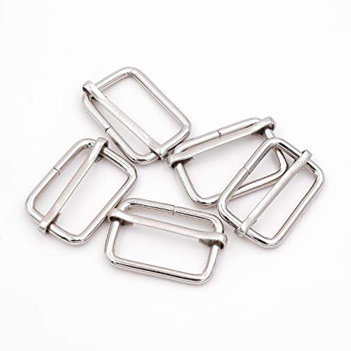 KINJOEK 100 Pieces 1 Inch 25mm Tri-Glide Slide Buckles, Adjustable...