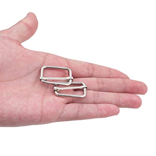 KINJOEK 100 Pieces 1 Inch 25mm Tri-Glide Slide Buckles, Adjustable...