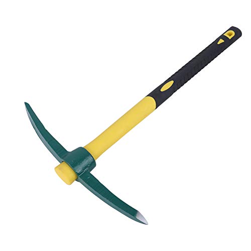 KINJOEK Pick Mattock Hoe, Forged Weeding Garden Pick Axe with 17.7...