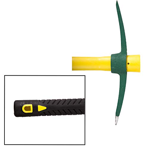 Pick Mattock Hoe, KINJOEK Forged Weeding Garden Pick Axe with 15 I...