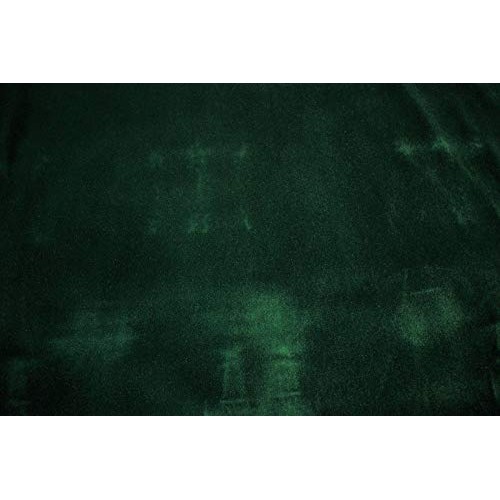by The Yard- Emerald Green Flocked Velvet Upholstery Sueded Fabric...