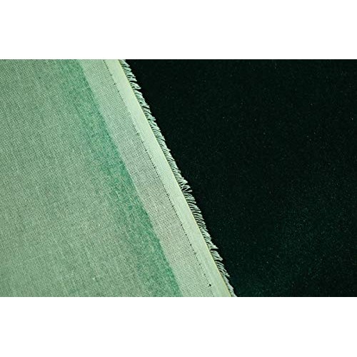 by The Yard- Emerald Green Flocked Velvet Upholstery Sueded Fabric...