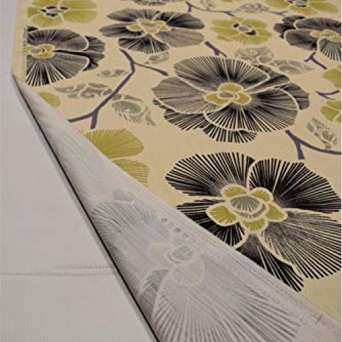 by The Yard- Green Tropical Floral Upholstery Drapery Print Fabric...