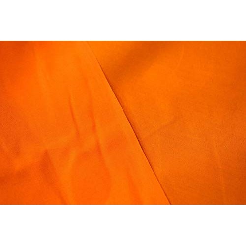 by The Yard- Quilt Fabric Hunter Orange Solid Color Craft Apparel ...