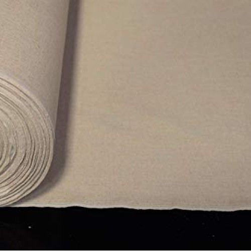 by The Yard- Shirting Linen Flax Fabric Organic Oatmeal Beige 5 OZ...