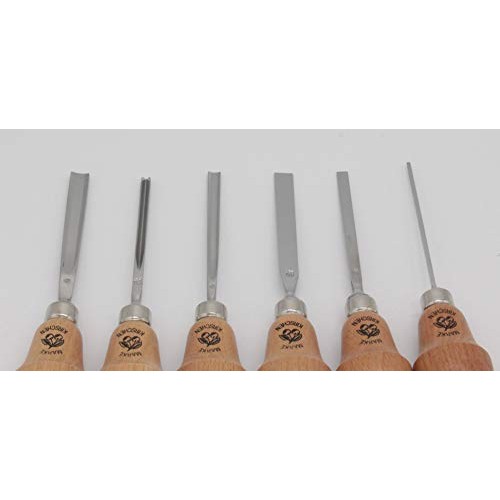 Kirschen 5696000 6-Piece Pear-Handled Wood Carving Set