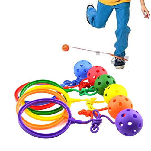 Kisangel 4pcs Jumping Ring Toys Kids Ankle Toy Ankle Skip Jump Rop...