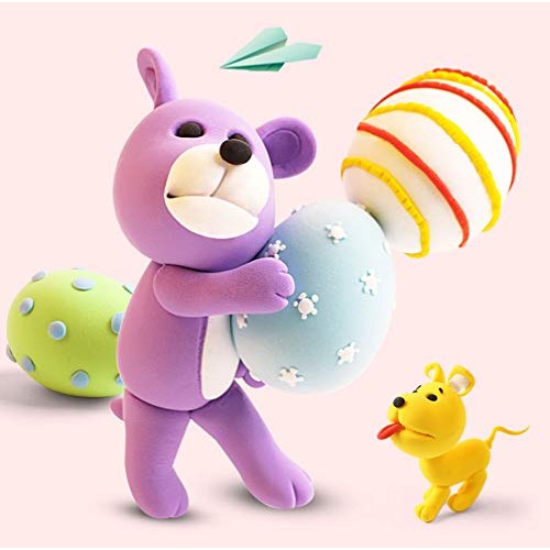 KISEER 24 Pcs Colors Air Dry Clay Bulk Light Soft Modeling Magic C...