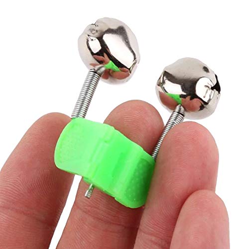 KISEER 50 Pcs Plastic Fishing Bells Clips Fishing Rod Alarm with D...
