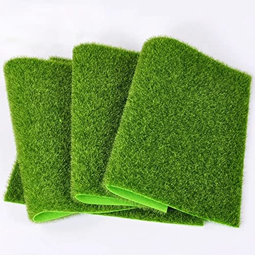 KISEER 6 Pack Fairy Garden Grass 6 x 6 Inches Miniature Artificial...