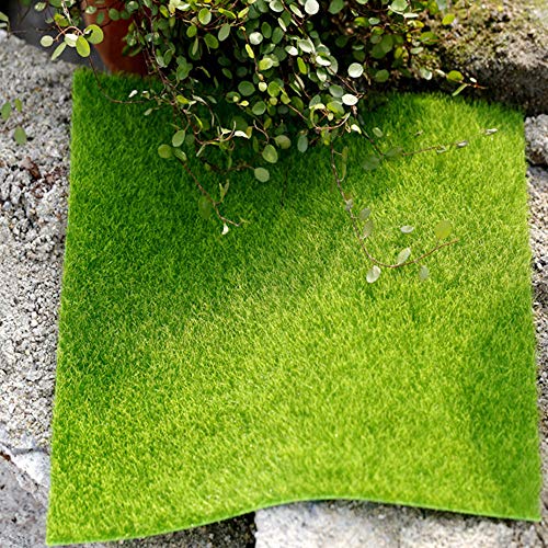 KISEER 6 Pack Fairy Garden Grass 6 x 6 Inches Miniature Artificial...