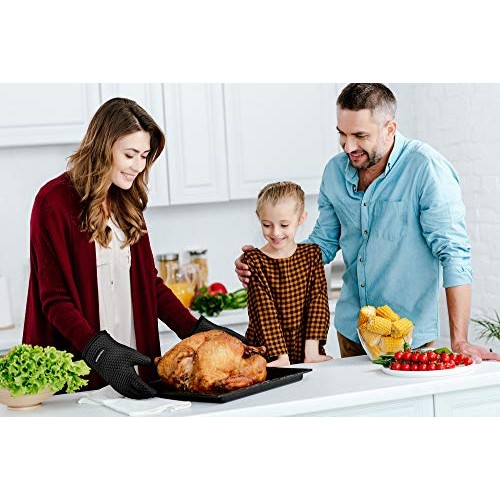 KP Silicone Smoker Oven Gloves -Extreme Heat Resistant BBQ Gloves ...