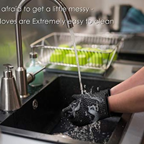 KP Silicone Smoker Oven Gloves -Extreme Heat Resistant BBQ Gloves ...