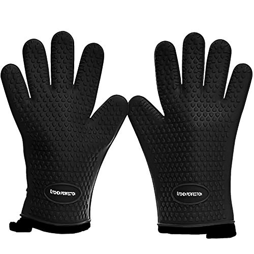 KP Silicone Smoker Oven Gloves -Extreme Heat Resistant BBQ Gloves ...