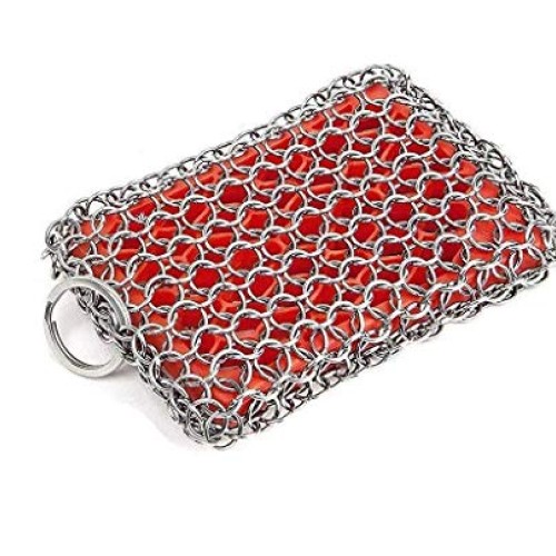 KITCHEN-PRO Cast Iron & Pyrex & Stainless Steel skillet Chainmail ...