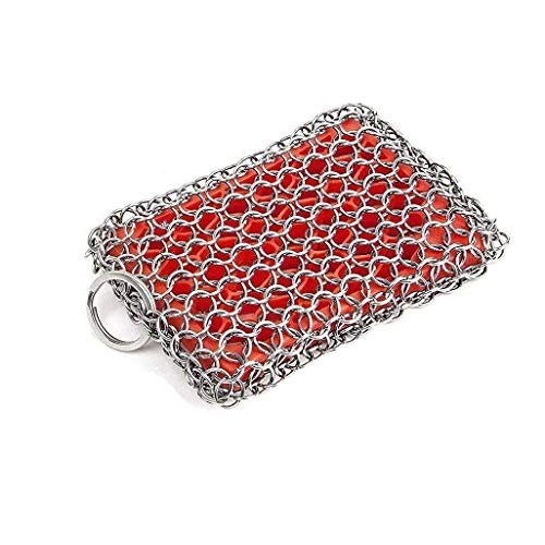 KITCHEN-PRO Cast Iron & Pyrex & Stainless Steel skillet Chainmail ...