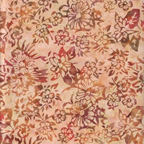 Anthology Fabrics Raucous Orange and Spicy Gazania Daisies Stamped...