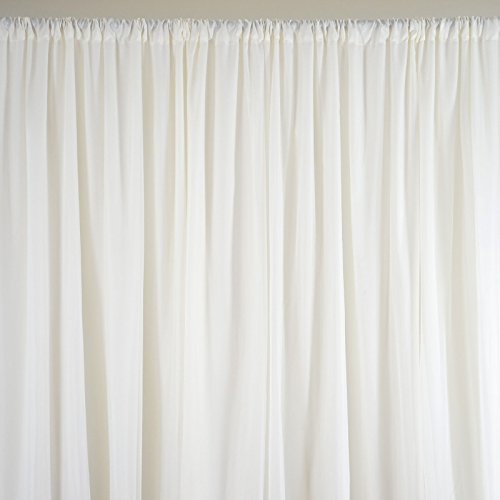 Ceiling Draping Ivory Sheer Ceiling Curtain Voile Chiffon Ceiling ...