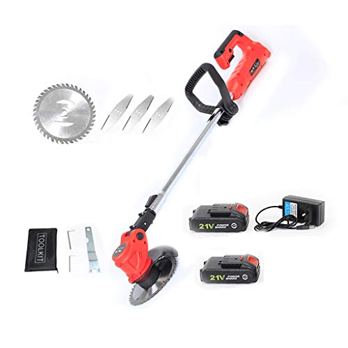 Electric Grass Trimmer Edger Lawn Mower 21V 2000MAh Lithium-Ion Co...