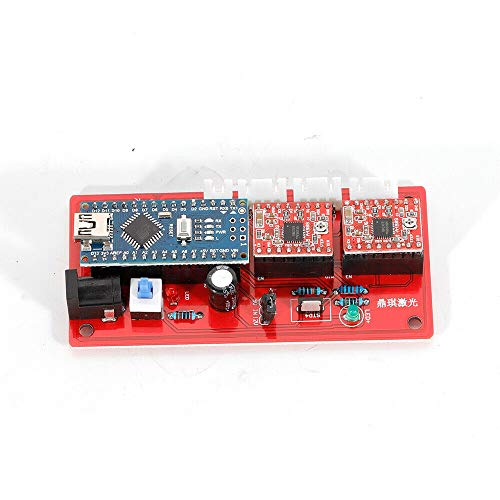 GUANG 3000MW CNC Router Kit, 2 Axis Mini DIY Laser Engraver, Carvi...