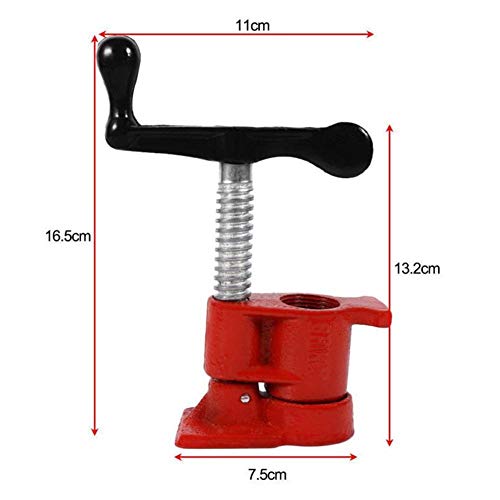 Home Hand Tools 4PC 3/4in Wood Glue Pipe Clamp Set Heavy Woodworki...