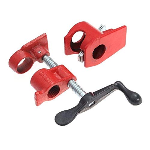 Home Hand Tools 4PC 3/4in Wood Glue Pipe Clamp Set Heavy Woodworki...