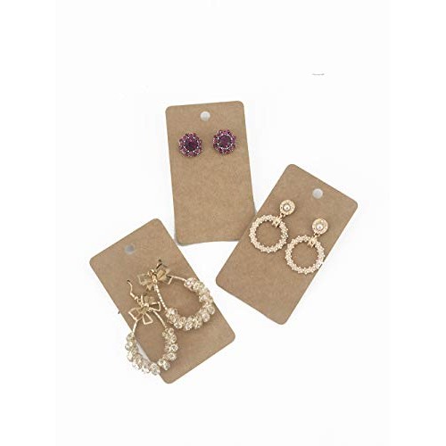 HUAPRINT Earring Card HolderBrown, 200 Pack-Jewelry Display Card...