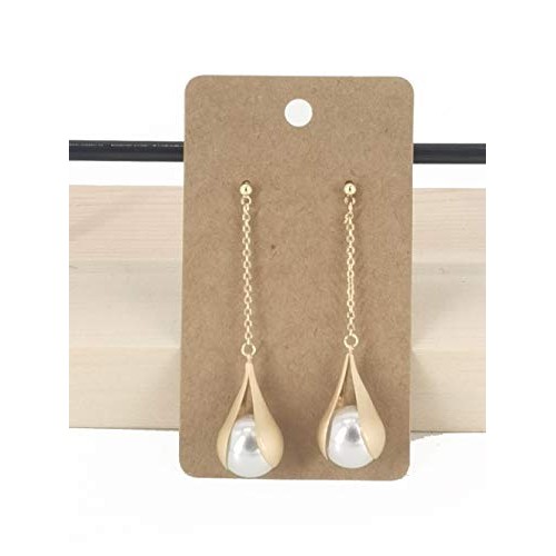 HUAPRINT Earring Card HolderBrown, 200 Pack-Jewelry Display Card...