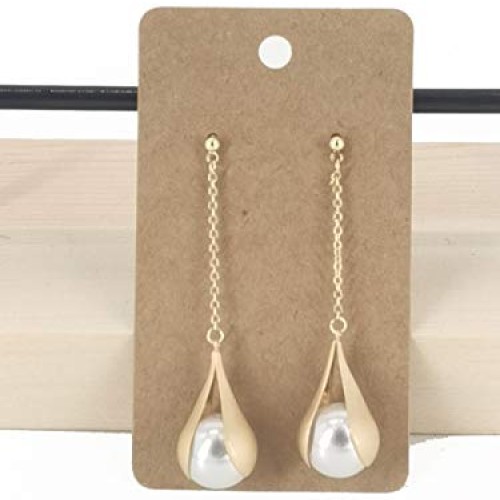 HUAPRINT Earring Card HolderBrown, 200 Pack-Jewelry Display Card...